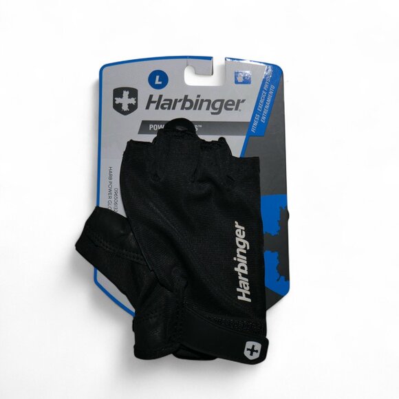Harbinger Womens Power Weightlifting Glove with Adjustable Wrist Strap Size L - Picture 1 of 8